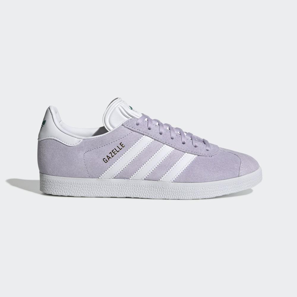 Adidas Women's Gazelle Originals Shoes Purple/White/Green Ireland EF6508